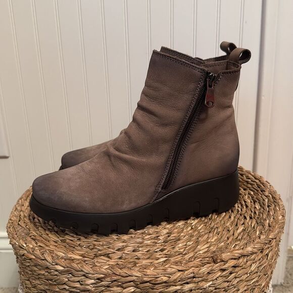 Paula Urban Leather Taupe Women’s Ankle Boots - 37 - Excellent Condition - Picture 2 of 11